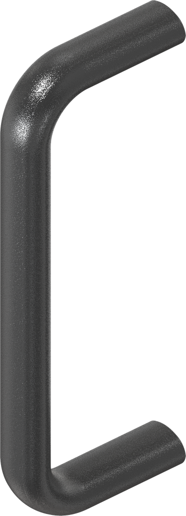 Bow-type handle, Aluminium black plastic-coated