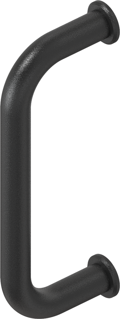 Bow-type handle, Aluminium black plastic-coated