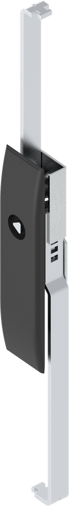 Schlüsselschild mit Schlossstangen mit Betätigung Dreikant 7, Polyamid GF schwarz