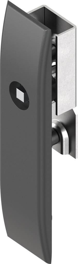 Escutcheon for rods with insert square 6, Polyamide GF black