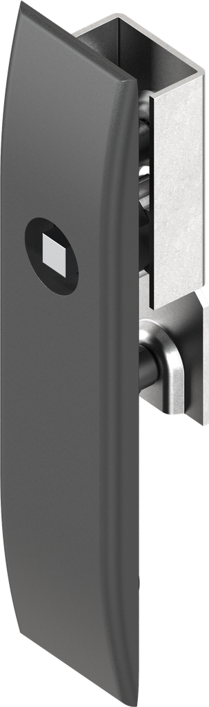 Embellecedor para varillas con inserto cuadradillo 7, poliamida GF negro