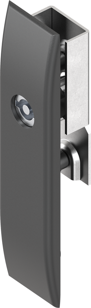 Escutcheon for rods with insert double bit 5, Polyamide GF black