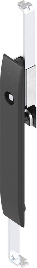 Schlüsselschild mit Schlossstangen mit Betätigung Vierkant 7, Polyamid GF schwarz