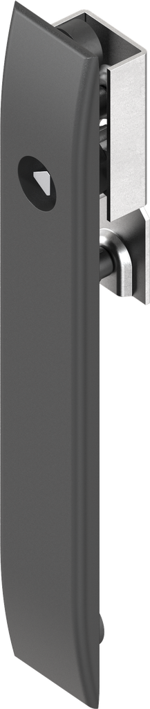 Schlüsselschild für Schlossstangen mit Betätigung Dreikant 7, Polyamid GF schwarz