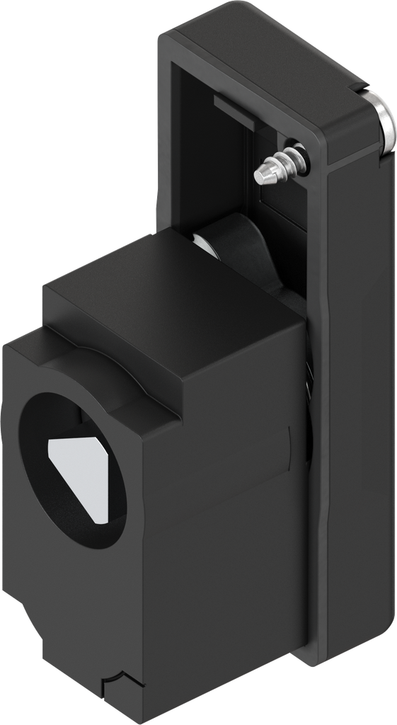 Baustein mit Betätigung Dreikant 9, Polyamid GF schwarz