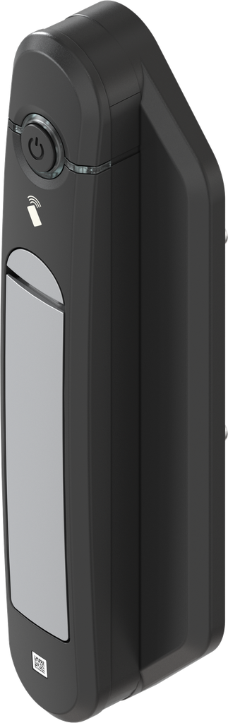 Swinghandle Agent E Wireless with RFID card reader 13.56 kHz, Zinc die white aluminium powder-coated and polyamide GF black