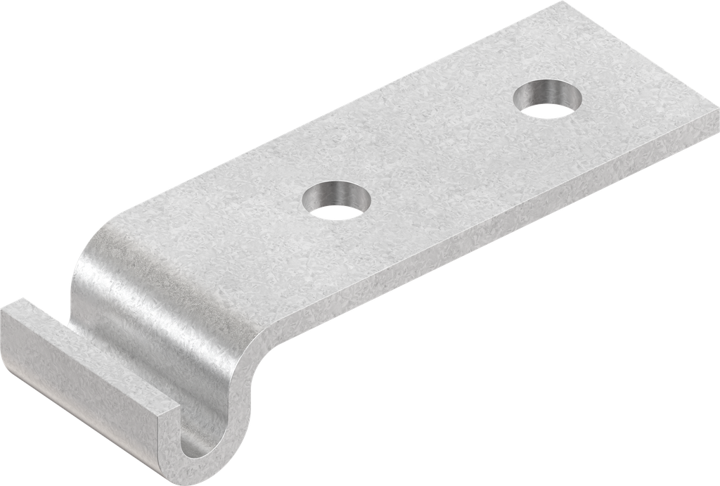 Hook, drilled, Steel zinc-plated DS plus top coat