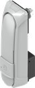 Swinghandle "short" with RC2 for profile half cylinder 45 mm (A = 35 mm), Zinc die grey powder-coated RAL 7038 and anti-graffiti coated