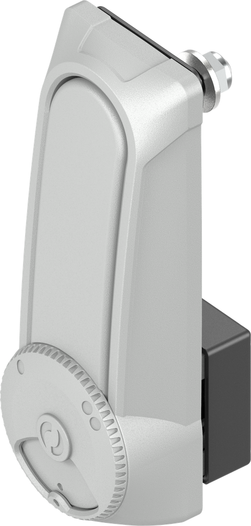 Doppelzylinder-Schwenkgriff "kurz" mit RC2 für Profil-Halbzylinder 40 mm und 45 mm (A = 30 mm und 40 mm), GD-Zn grau gepulvert RAL 7038 und antigraffiti lackiert