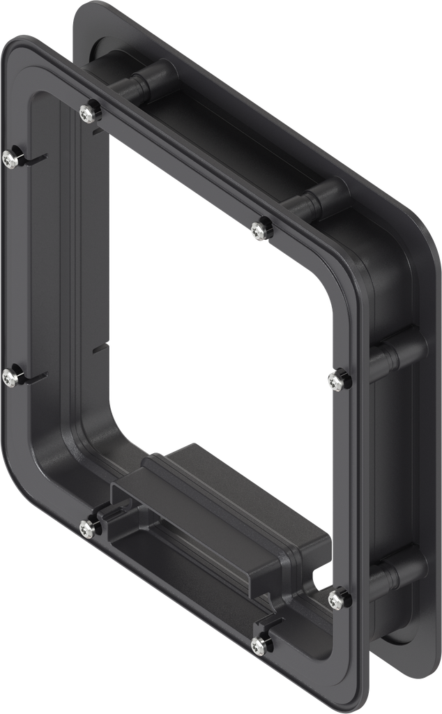 Marco espaciador espumado interior para Ts = 40 mm, ABS negro