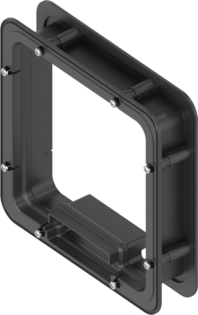 Spacer frame unfoamed for Ts = 45 mm, ABS black