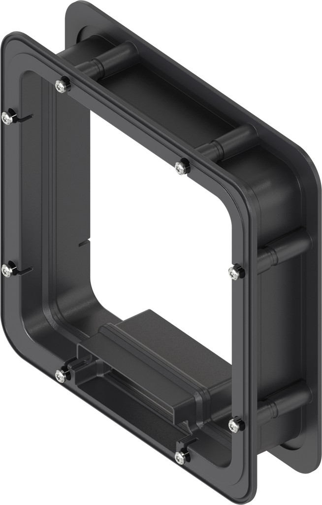 Distanzrahmen innen geschäumt für Ts = 50 mm, ABS schwarz