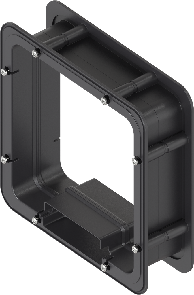 Marco espaciador espumado interior para Ts = 60 mm, ABS negro