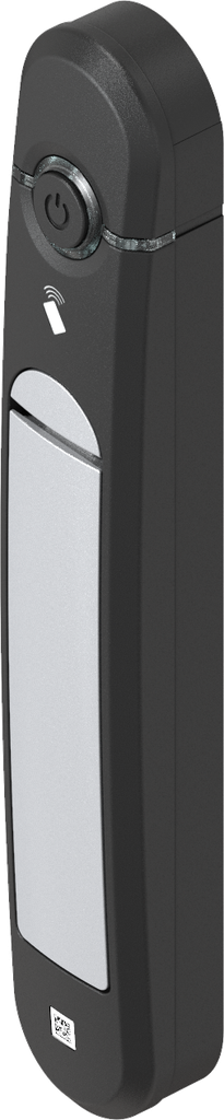 Swinghandle Agent E Smart Access, Zinc die white aluminium powder-coated and polyamide GF black