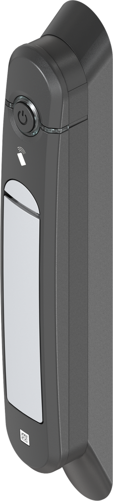 Schwenkgriff Agent E BLE, GD-Zn weißaluminium gepulvert und Polyamid GF schwarz