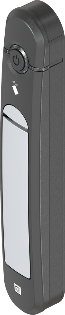 Swinghandle Agent E BLE, Zinc die white aluminium powder-coated and polyamide GF black