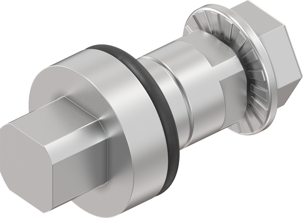 Betätigung Vierkant 8, Edelstahl AISI 303