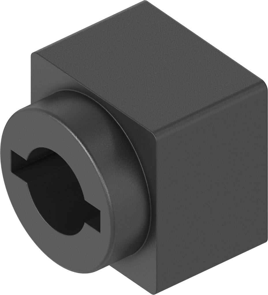 Guía de llave para doble barra, ABS negro