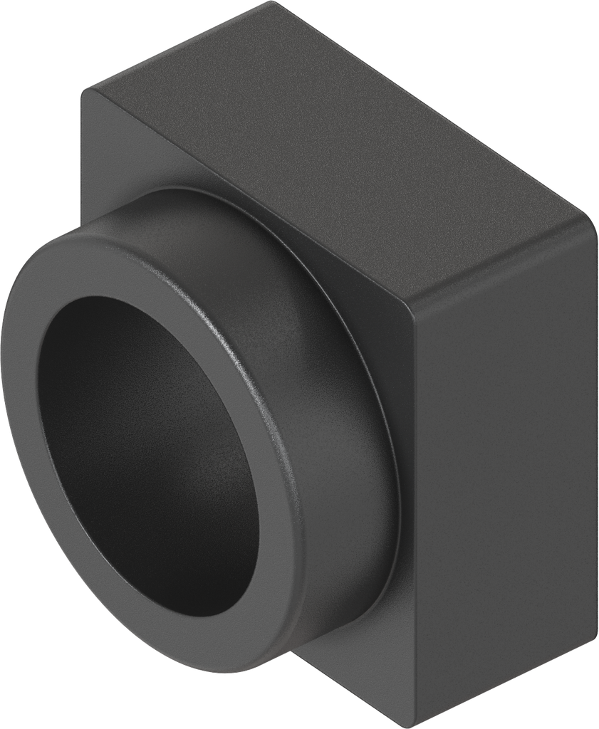 Guía de llave para cuadradillo y triángulo, ABS negro