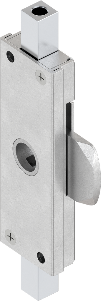 Control de varillas, izquierda, para varillas cuadradas y varillas redondas, carrera 13, acero galvanizado