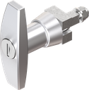 T-handle, keyed EK 333, Zinc die chrome-plated