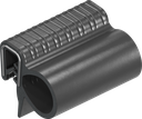 Sealing profile, self-clamping, Foam rubber EPDM; clamping profile EPDM 65 ± 5 Shore A black