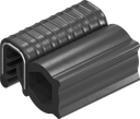 Sealing profile made of fire protection material, self-clamping, Foam rubber EPDM; clamping profile EPDM 60 ± 5 Shore A black