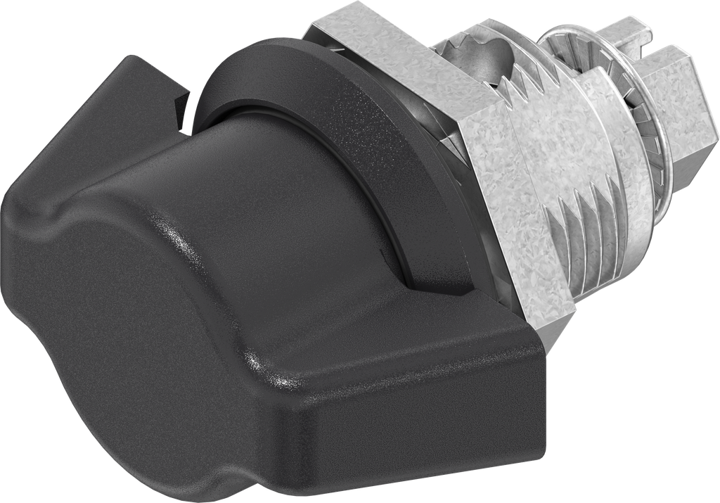 Knebel-Vorreiber ohne Schließung, GD-Zn schwarz gepulvert