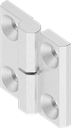 180° Hinge, right version, Stainless steel AISI 316 polished P.3067sklop