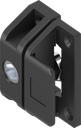 Cam lock with insert hexagon female SW 10, Polyamide black