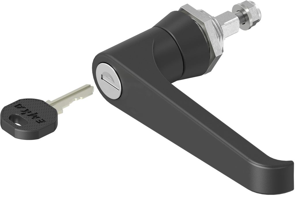 Klinkengriff Schließung EK 333, GD-Zn schwarz gepulvert