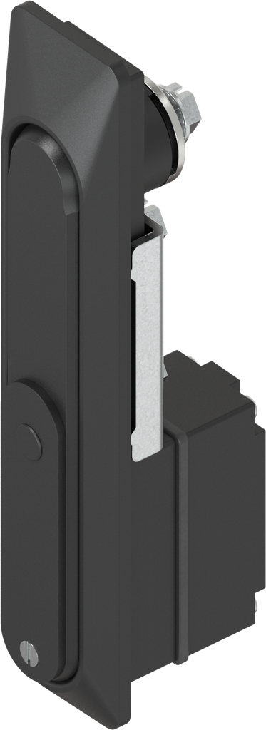 Schwenkgriff 1154 für Profil-Halbzylinder 40 mm (A = 30 mm), GD-Zn schwarz gepulvert