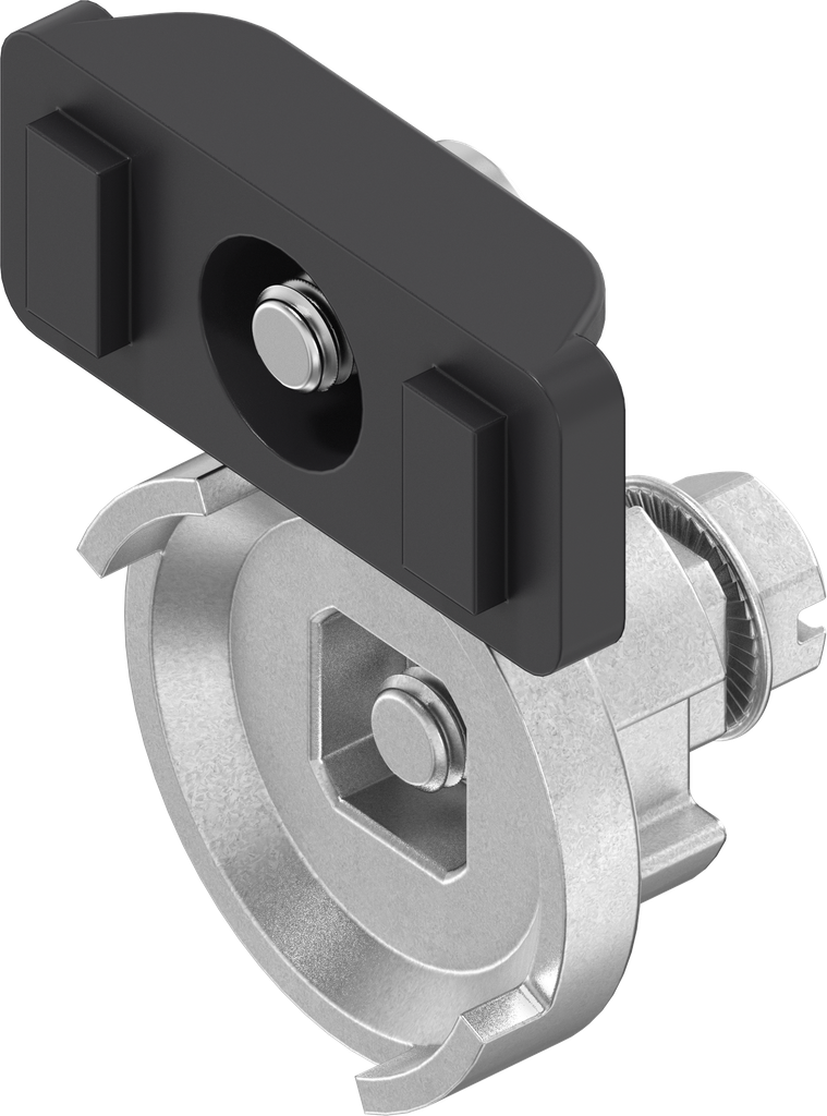 Befestigungsmaterial Brücke, Adapter und Schrauben für Schwenkgriff 1185 mit Zunge, Polyamid und GD-Zn