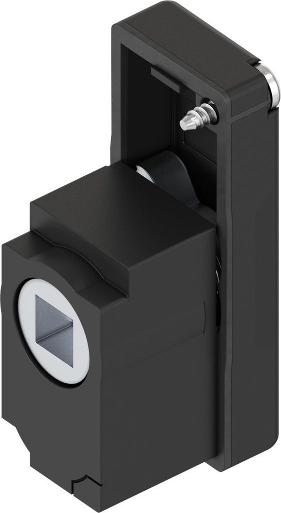 Baustein mit Betätigung Innen-Vierkant 8, Polyamid GF schwarz