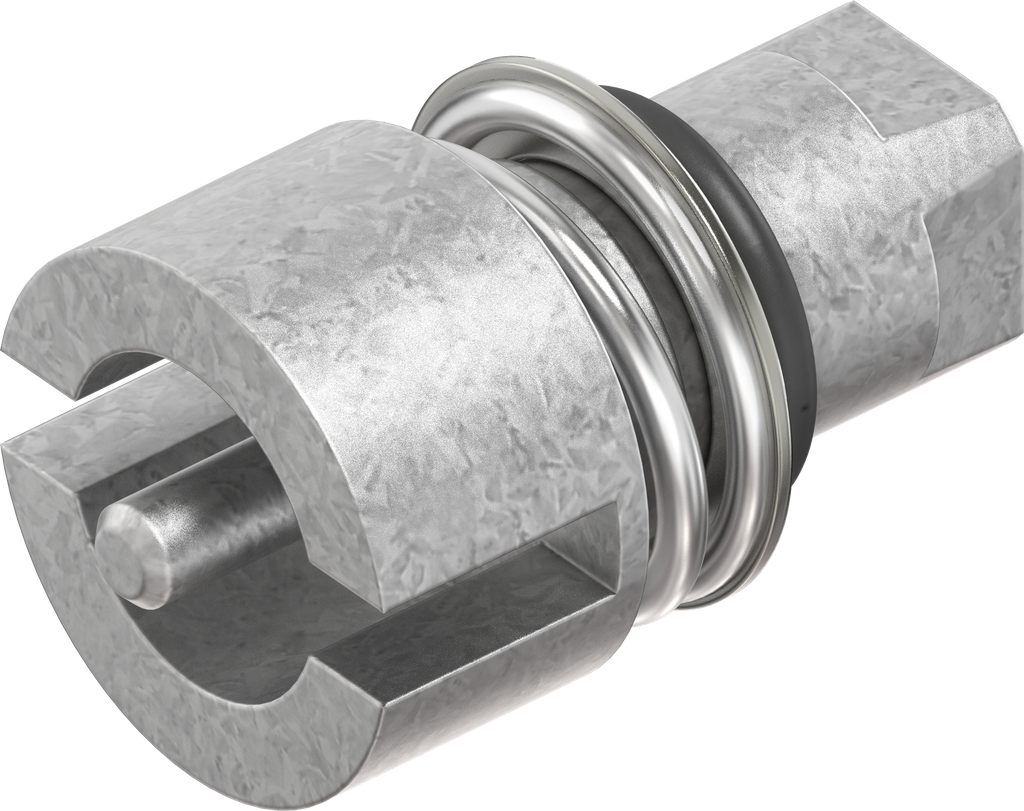 Inserto doble barra 3, zamak bruto