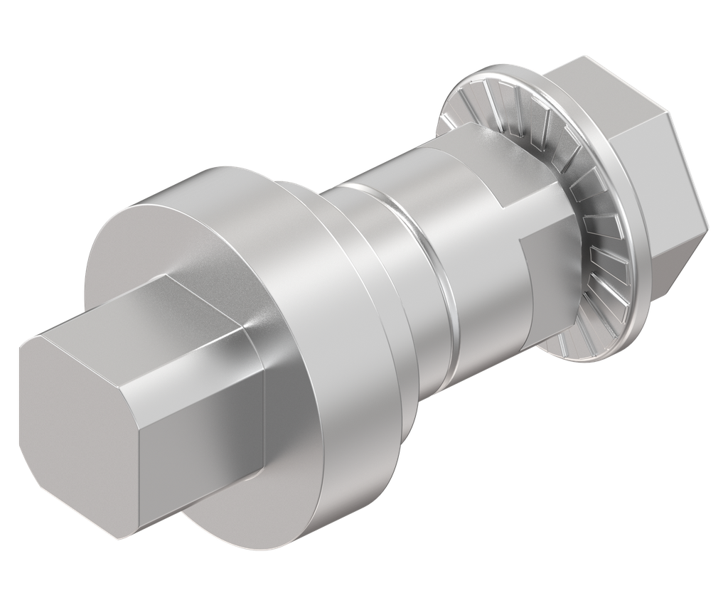 Inserto cuadradillo 8, acero inoxidable AISI 303