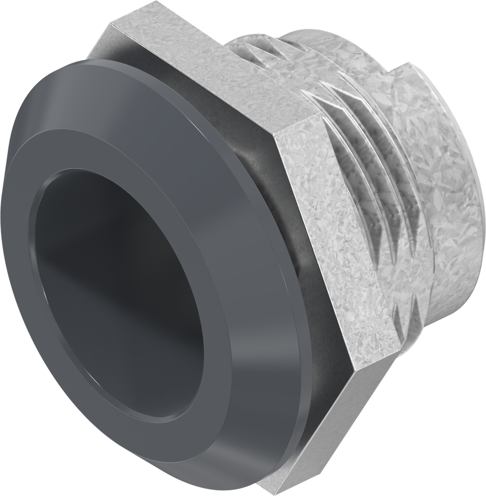 Carcasa, zamak recubierto gris grafito suave brillante