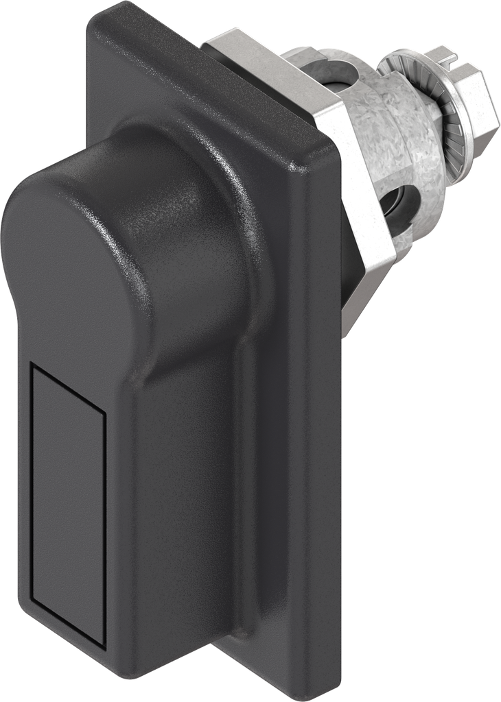 Panel handle quarter turn, non-keyed, Zinc die and polyamide black