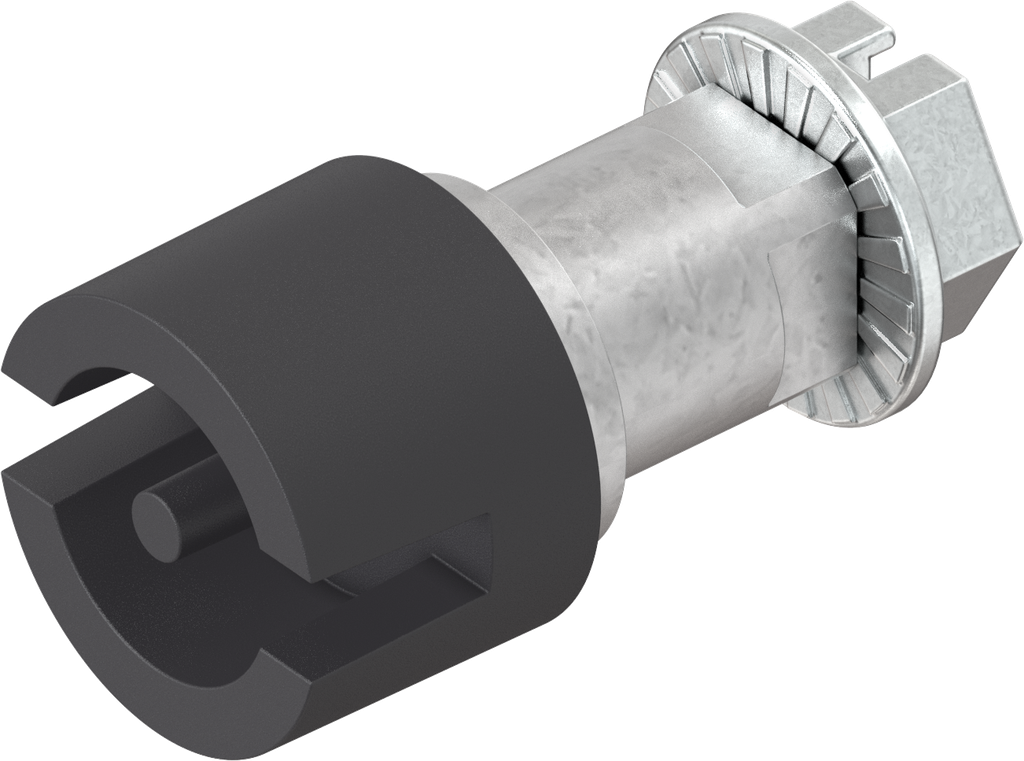 Betätigung Doppelbart 3, GD-Zn schwarz gepulvert