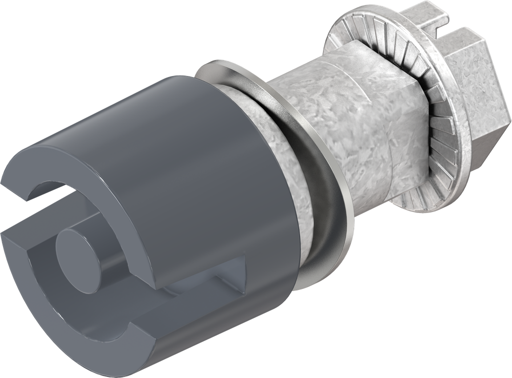 Inserto doble barra 5, zamak recubierto gris grafito suave brillante