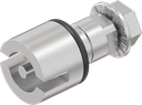 Insert double bit 3, Stainless steel AISI 316