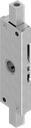 Stangenschloss links für druckfester Beschlag, Rundstangen und Vierkantstangen Hub 18, Stahl verzinkt