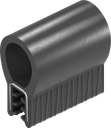 Sealing profile made of fire protection material, self-clamping, Foam rubber EPDM; clamping profile EPDM 60 ± 5 Shore A black
